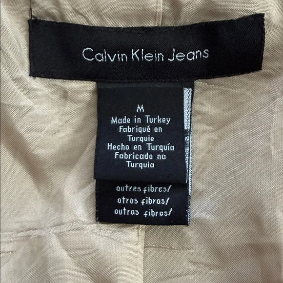 Calvin Klein Jeans Tweed Multicolor Zip-Up Jacket Size M - Picture 9 of 13